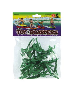TOY BOARDERS SURF SERIES I FIGURES GREEN 24pc