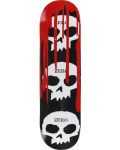 ZERO 3 SKULL WITH BLOOD DECK-7.25 BLK/WHT/RED