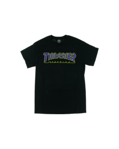 THRASHER OUTLINED SS S-BLACK/PUR/YEL