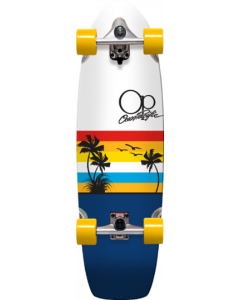 OP SUNSET SURFSKATE COMPLETE-9.75x29.5 WHT/NAVY