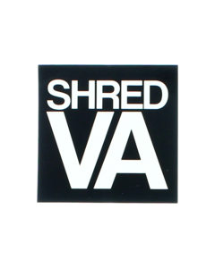SHRED STICKERS PRINTED SHRED VA STACK 3" BLK/WHT