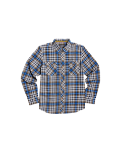 ELE HUMAN RIGHTS L/S BUTTON UP S-BLUE