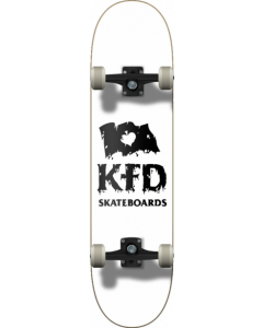 KFD THRASHED STACKED COMPLETE-7.75 WHITE