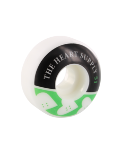 HEART SUPPLY SQUAD 51mm WHT/KELLY GRN