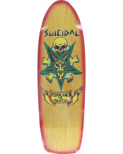 SUICIDAL PTS 70'S DECK-10x30 YEL/RED FADE