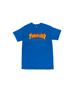 THRASHER FLAME SS XL-ROYAL BLUE