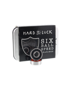 HARD LUCK HARD SIX 6-BALL BEARINGS BLACK 1set