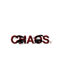 DISORDER CHAOS STICKER RED1pc