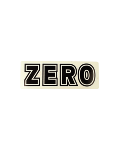 ZERO BOLD DECAL BLK/WHT single