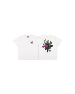 DISORDER FLORAL STENCIL SS S-VINTAGE WHITE