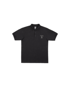 THRASHER LITTLE GONZ EMBROIDERED SS POLO M-BLACK