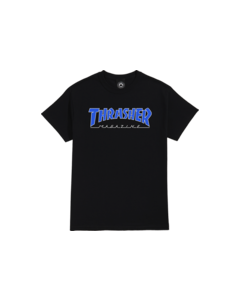 THRASHER OUTLINED SS M-BLACK/BLUE