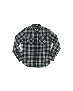 GRIZZLY TUNDRA BUTTON-UP LS S-BLACK PLAID