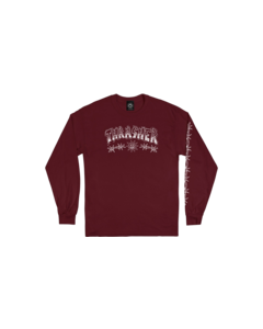 THRASHER BARBED WIRE LS M-MAROON