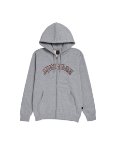 SF OLD E EMB ZIP HD/SWT M-GREY HEATHER/RED/WHT