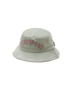 SF OLD E ARCH BUCKET HAT GREY/RED