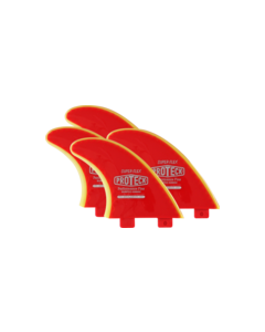 PROTECK SUPER FLEX FCS SUP QUAD SET 4.5 RED/YEL