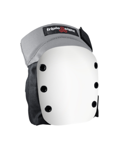 TRIPLE 8 STREET KNEE PAD L-BLACK W/WHT CAP