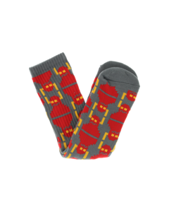 TM DIGI MONSTER CREW SOCKS GREY 1pr