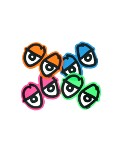 KRK DIECUT EYES SM DECAL single