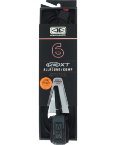 O&E ONE XT ALLROUND COMP LEASH 6' BLACK/GREY
