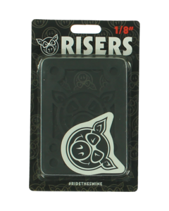 PIG PILES 1/8" HARD RISERS BLACK single set