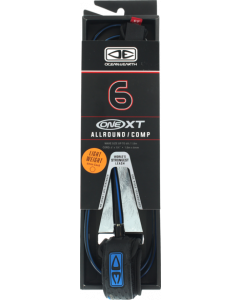 O&E ONE XT ALLROUND COMP LEASH 6' BLK/BLUE