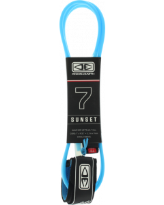 O&E MOULDED SUNSET LEASH 7' BLUE