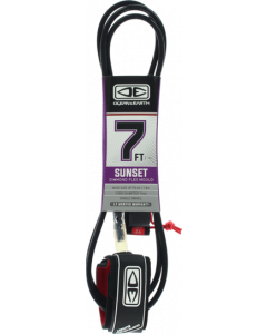 O&E MOULDED SUNSET LEASH 7' BLACK