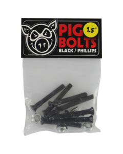 PIG BLACK PHILLPS HARDWARE SET 1.5" BLK/SIL