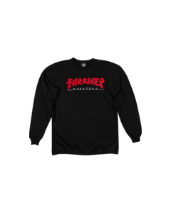 THRASHER GODZILLA CREW/SWT S-BLK/RED