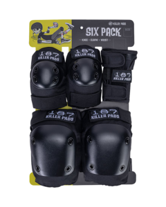 187 6-PACK PAD SET XS-BLACK