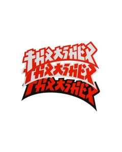 THRASHER GODZILLA DIE-CUT DECAL 1.5"x4" ASSORTED