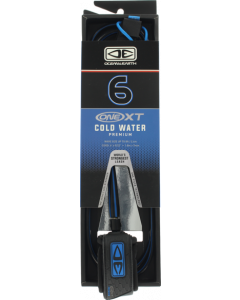O&E ONE XT COLD WATER LEASH 6' BLK/BLUE