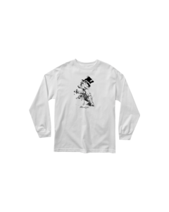 THANK YOU TIPSY BEAR L/S S-WHITE