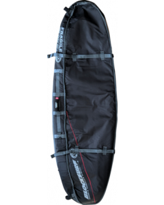 BLOCK DOUBLE COFFIN SHORTBOARD BAG 7' BLK