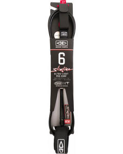 O&E SLIMLINE ULTRA-LT PRO COMP ONE-XT LEASH 6' BLK