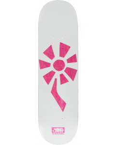 BLL FLOWER POWER DECK-8.25 WHT/PINK VENEER