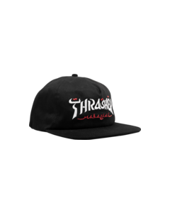 THRASHER CALLIGRAPHY HAT ADJ-BLACK