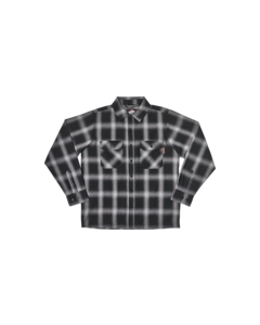 INDE MISSION LS FLANNEL S-GREY PLAID