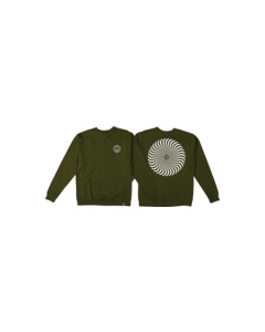 SF CLASSIC SWIRL CREW/SWT S-ARMY/WHT