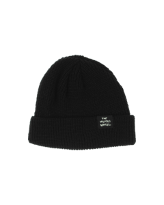 THE HEATED WHEEL STACKED BEANIE BLACK