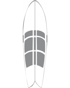 HAWAIIAN HOTGRIP WAX MAT 6'6" SHORTBOARD
