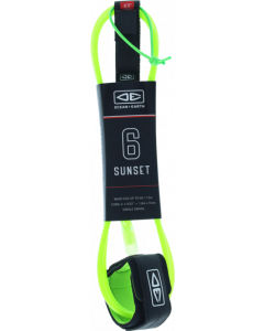 O&E MOULDED SUNSET LEASH 6' LIME