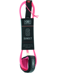 O&E MOULDED SUNSET LEASH 6' PINK