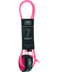 O&E MOULDED SUNSET LEASH 7' PINK