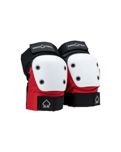 PROTEC STREET ELBOW YTH-RED/WHT/BLK