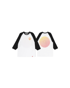 SF REPEATER 3/4 SLV RAGLAN M-WHT/BLK