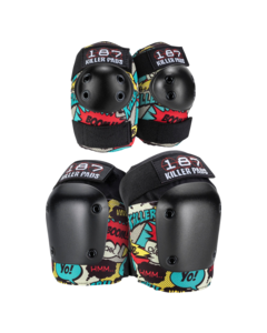 187 COMBO PACK KNEE/ELBOW PAD SET L/XL-COMIC