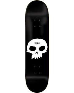 ZERO SINGLE SKULL DECK-7.25 BLK/WHT